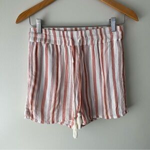 Dex Boho Striped Tassel Pull On Shorts Size Small